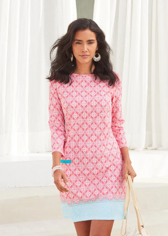 Coral Tides Cabana Shift Dress