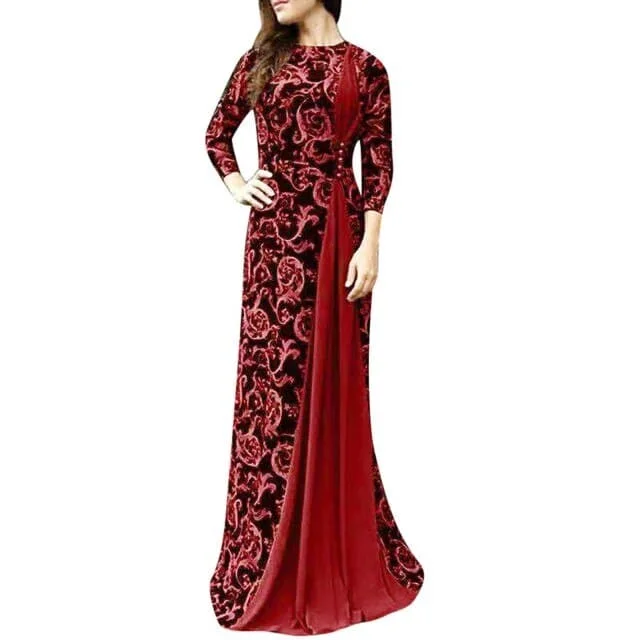 DressBetty - Fashion Women Long Sleeve Muslim Islam Long Maxi Dress Robe