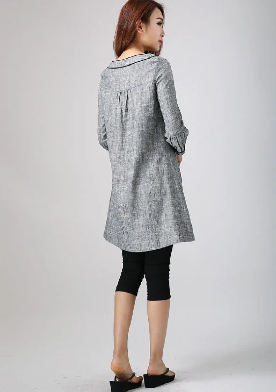 Xiaolizi Hand tunic dress in grey 0783#