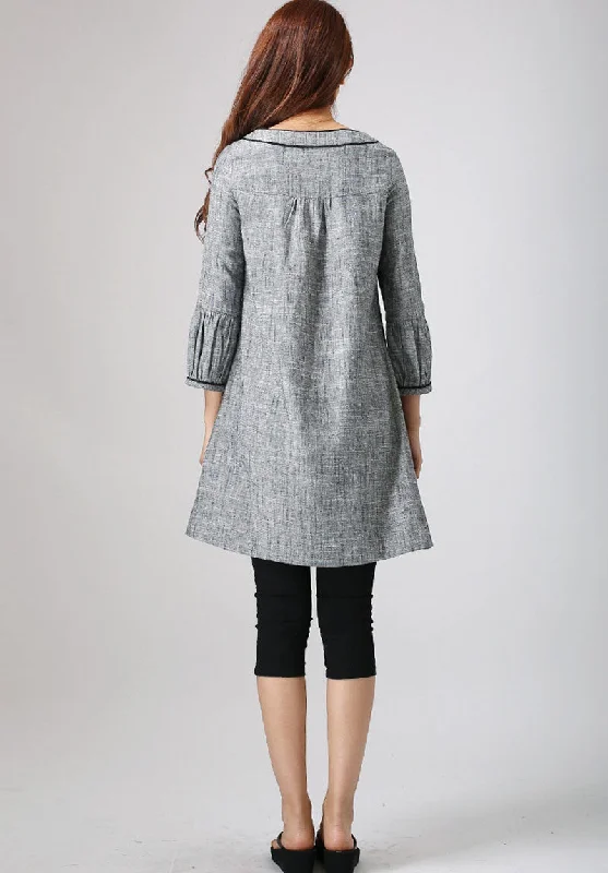 Xiaolizi Hand tunic dress in grey 0783#