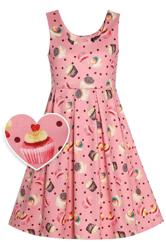 Kids Amanda Pink Cupcake Swing Dress