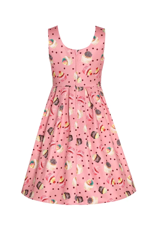 Kids Amanda Pink Cupcake Swing Dress