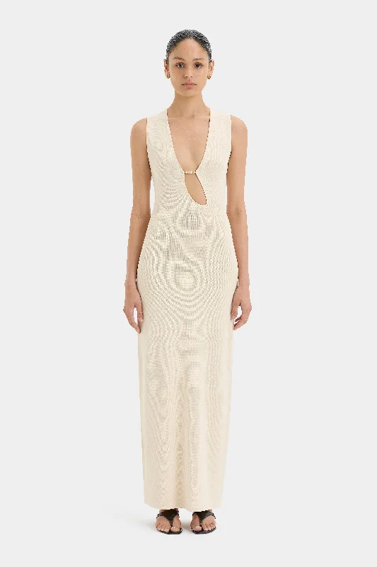 Kinetic Beaded Maxi Dress