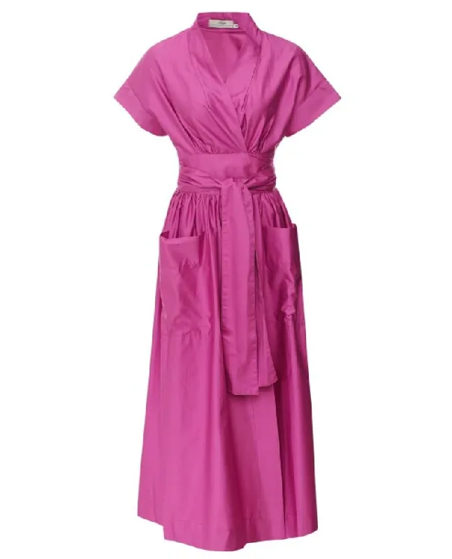 Devotion Twins Gimena Fuchsia Maxi Dress