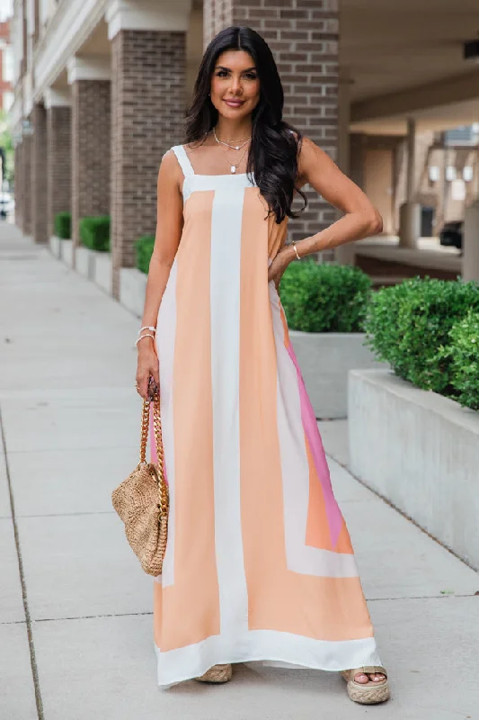 Hold You To It Colorblock Maxi Dress