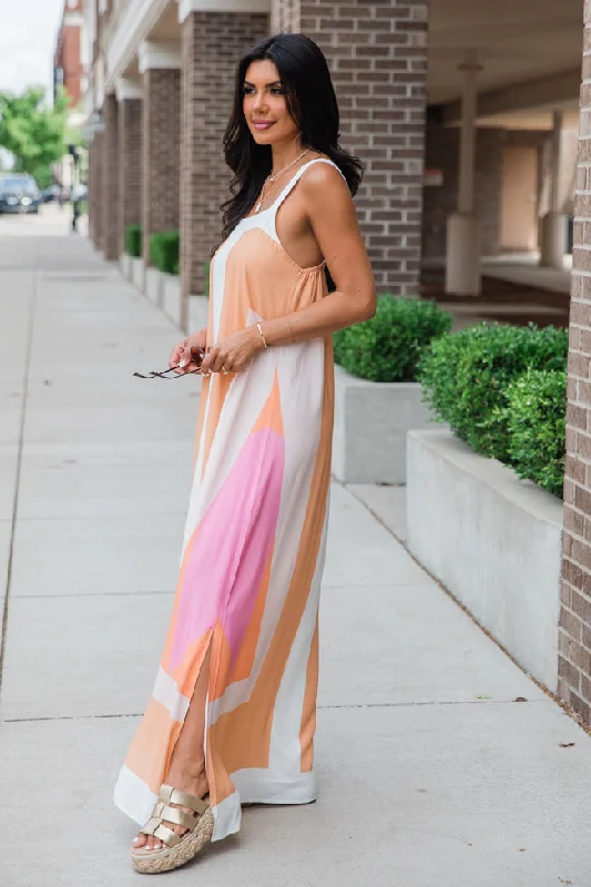 Hold You To It Colorblock Maxi Dress