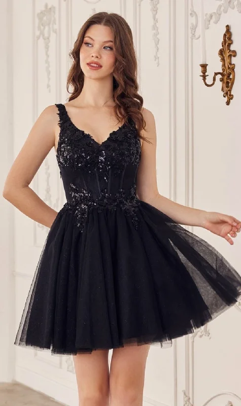 Sequin-Corset Short A-Line Homecoming Dress CY019