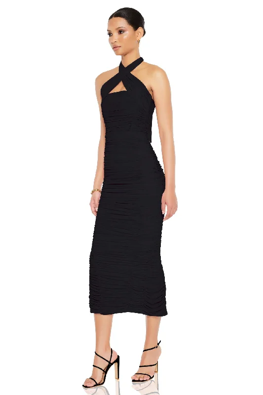 Nookie Monroe Midi Dress - Black