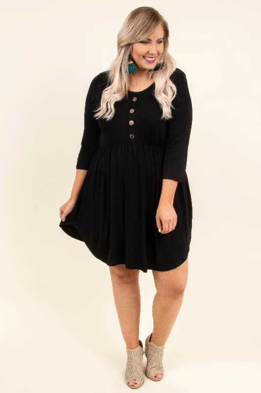 On My Terms Dress, Black