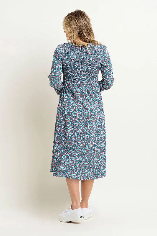 Pressed Flowers Midi Dress