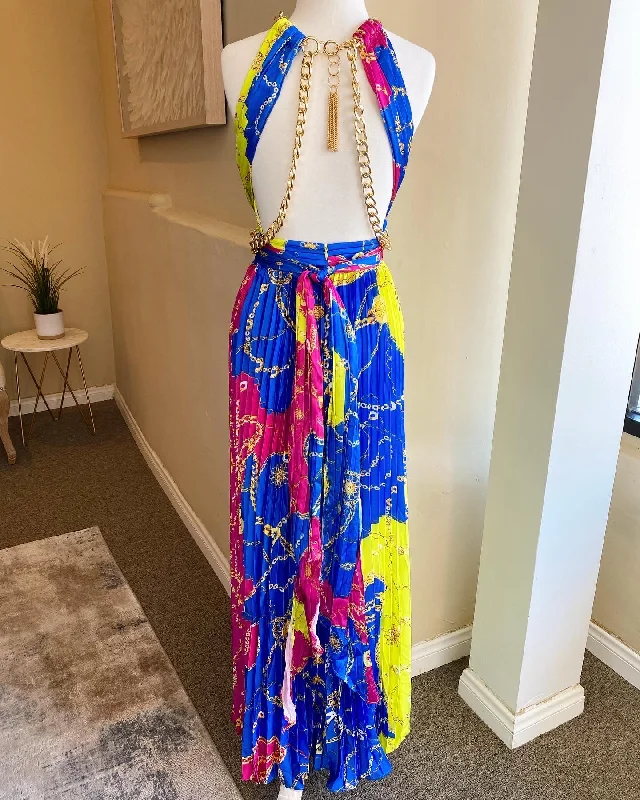 Printed Chain Maxi Dress FINAL SALE