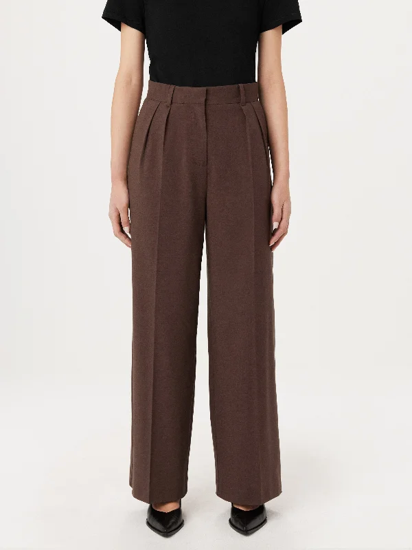 The Emma Ultra Wide Leg Pant in Dark Roast