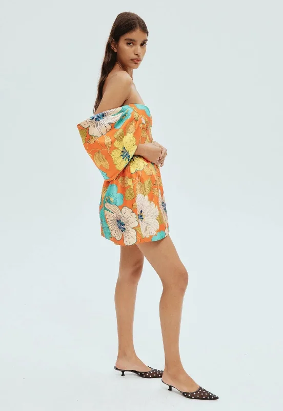 Piato Sculpt Mini Dress - Marigold