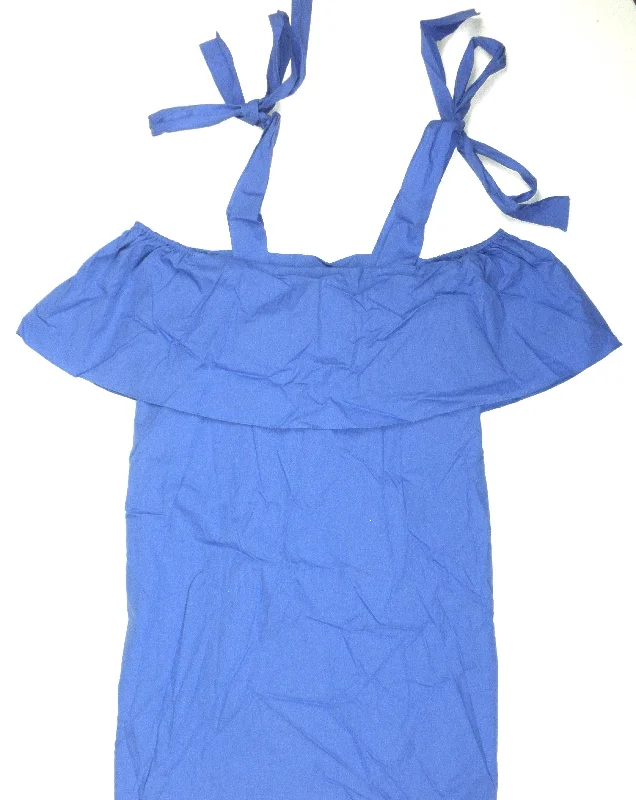 Sleeveless Blue Shift Dress- Small