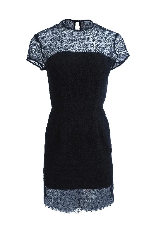 Black Floral Lace Dress