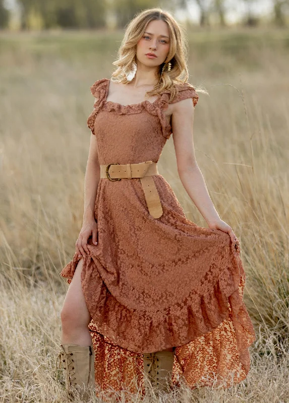 Bette Dress in Brown Sugar