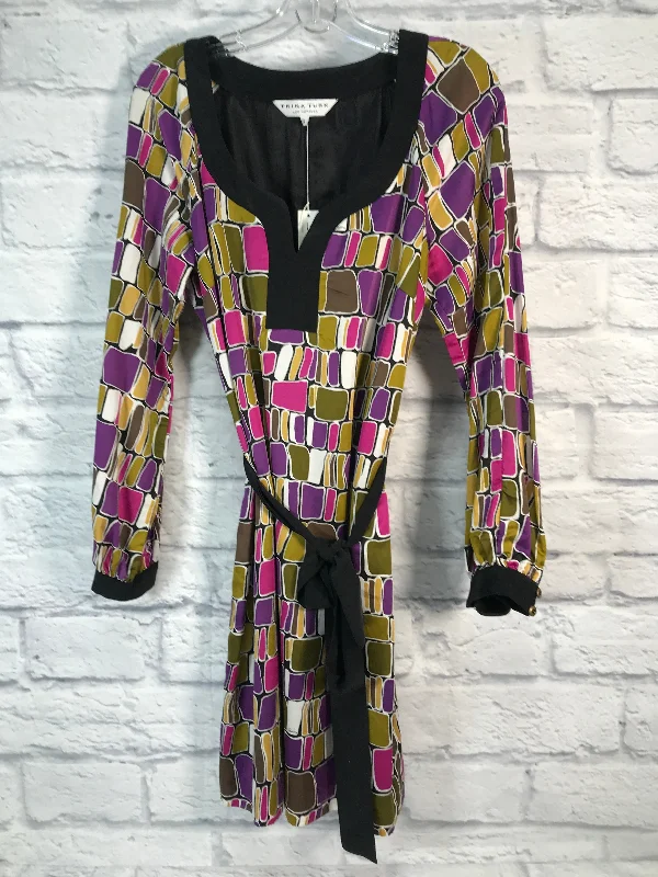 Brown & Purple Dress Designer Trina Turk, Size S