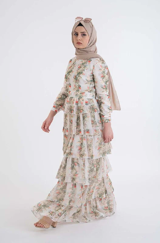 Cabreo ruffled Dress-Modest Fashion Hijab