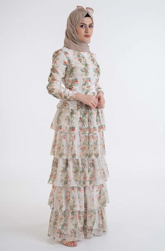 Cabreo ruffled Dress-Modest Fashion Hijab