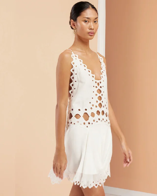 Cleo Open Back Dress - Off White