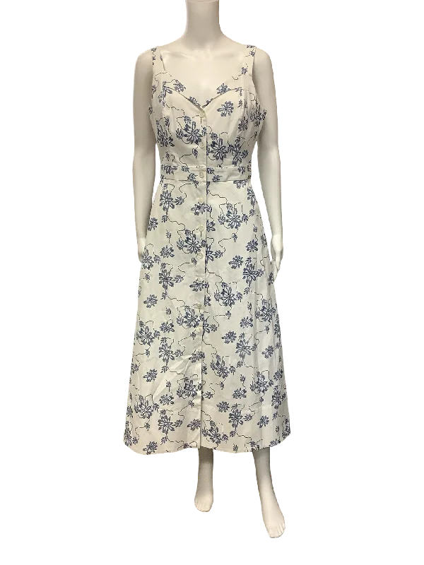 Equipment Femme Midi Dress  V Neck Floral  W/tags Size 6