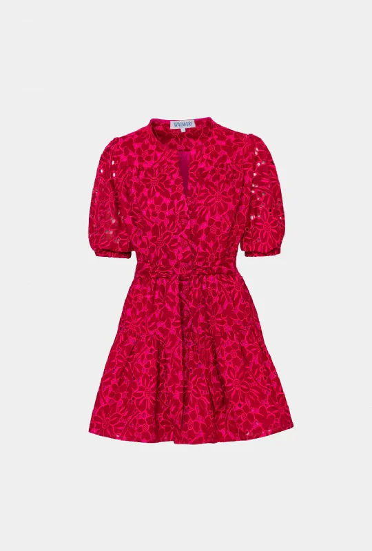 ETERNO MINI DRESS BURGUNDY