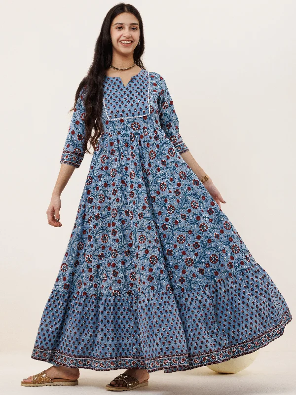 Fiza Bandish Long Flared Dress