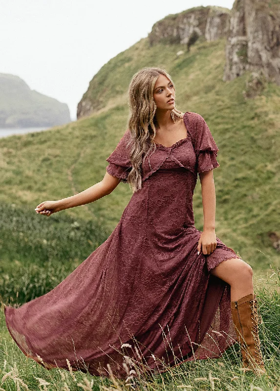 Julietta Dress in Mahogany