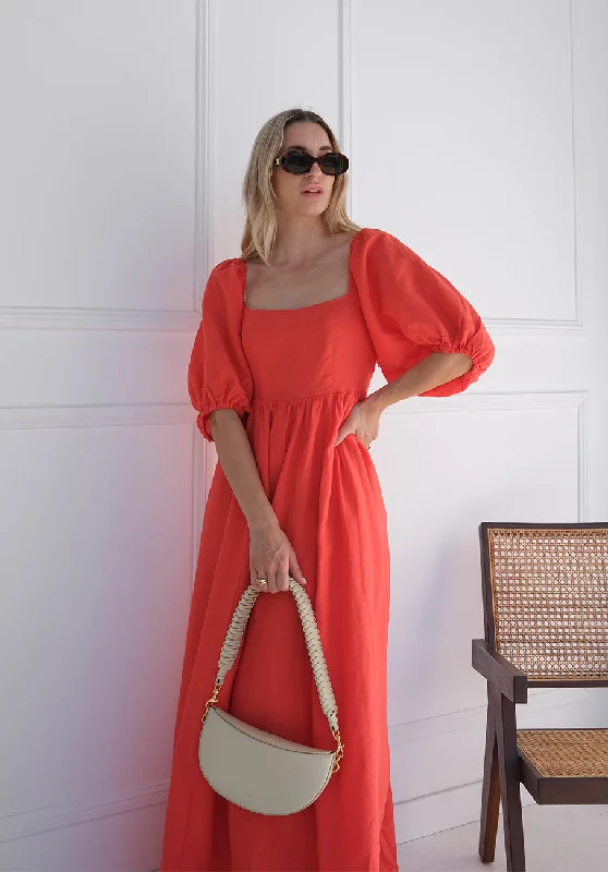 Miann & Co Womens - Beth Maxi Dress - Tomato