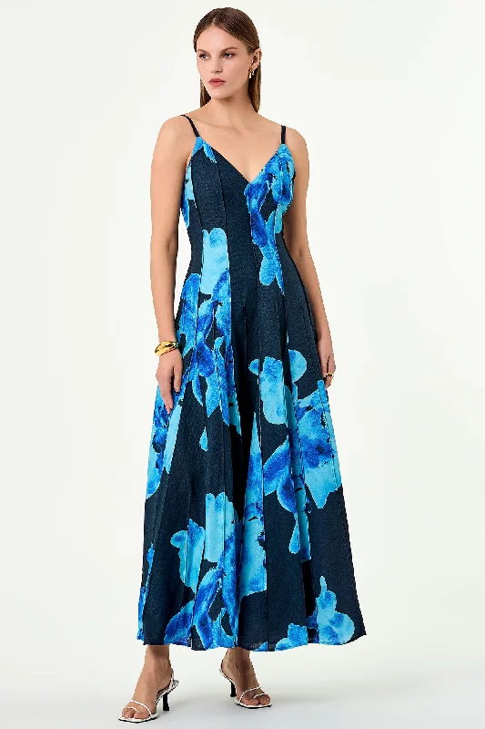 Michah Dress - Thalia Floral Navy