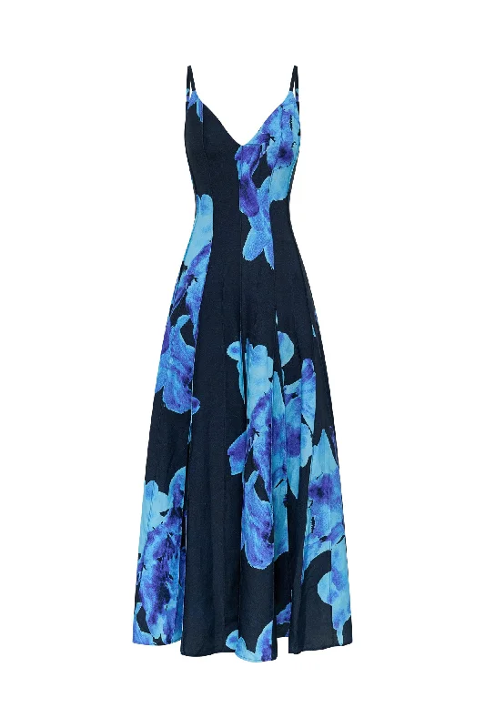 Michah Dress - Thalia Floral Navy