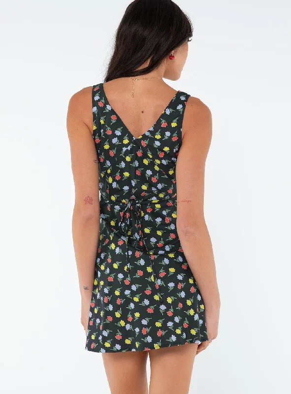 Nellie Mini Dress Black / Multi Floral