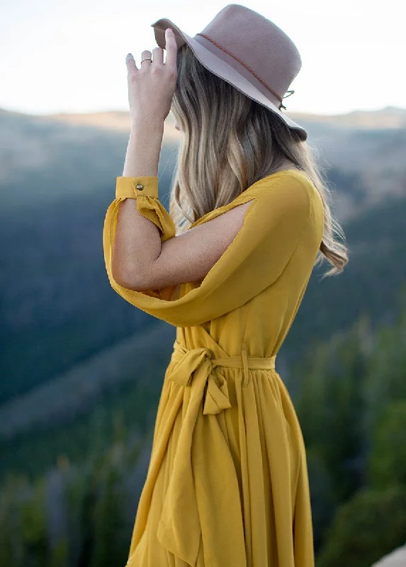 Aniya Dress in Mustard