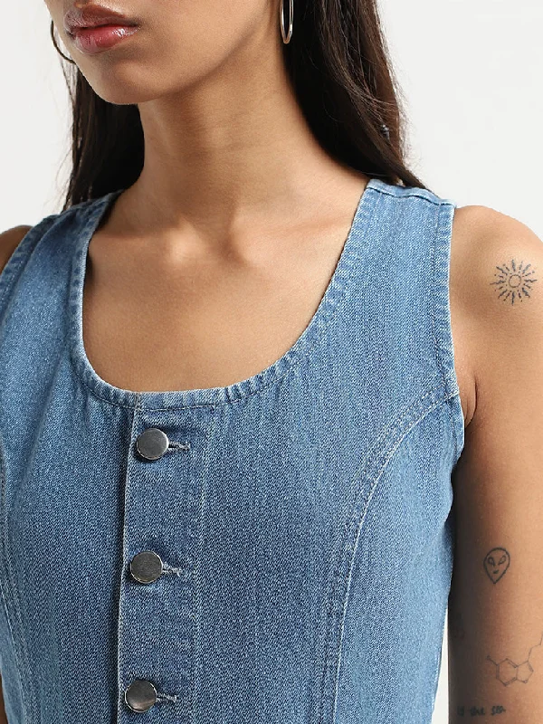 Nuon Blue Denim Dress