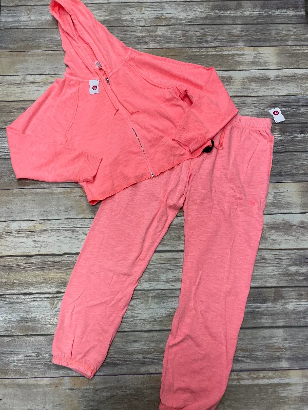 Orange Pants Set 2pc Pink, Size M