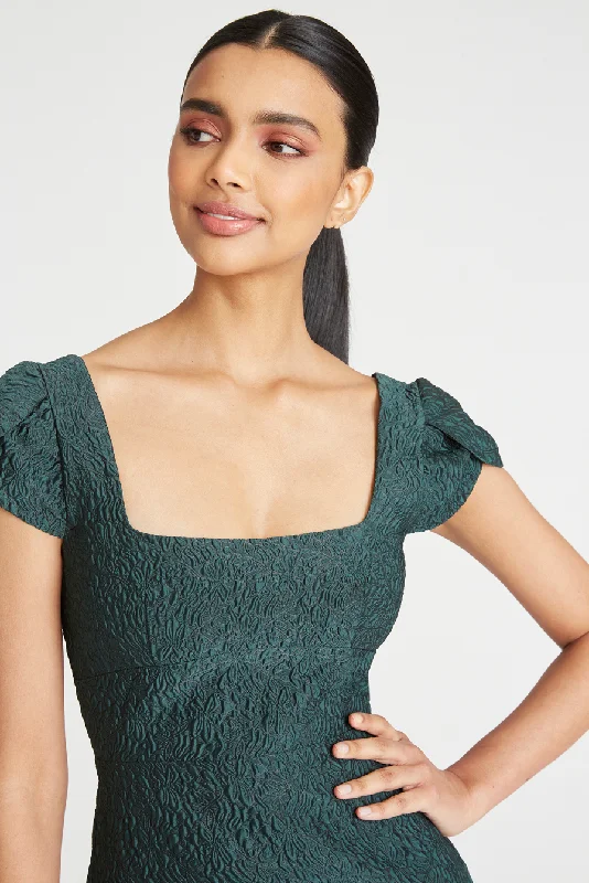 Rae High Low Cocktail Dress - Pine