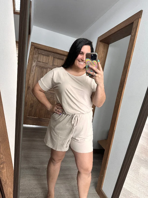 Rolled Sleeve Romper