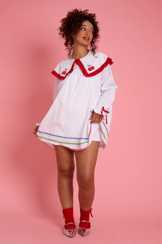 Sicily Embroidery Smock Playsuit