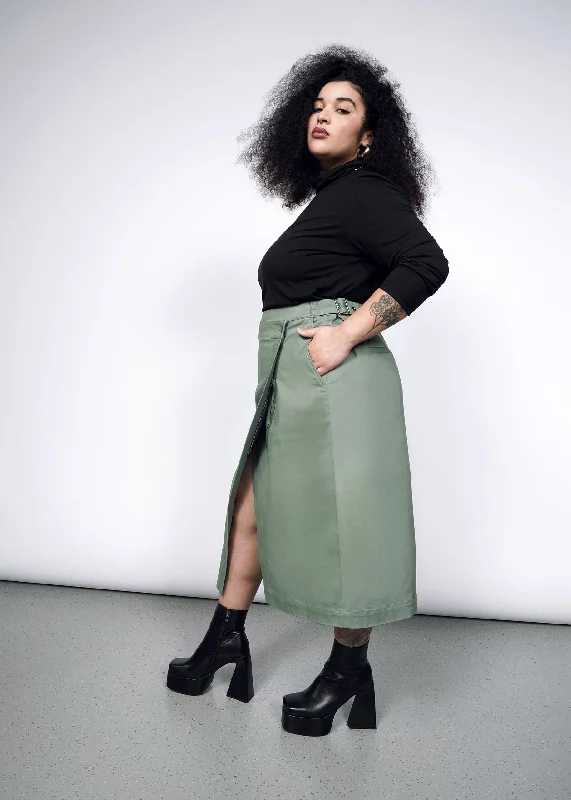 The Essential Utility Wrap Skirt