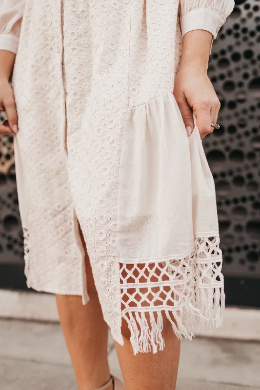 Valeria Embroidered Midi Dress